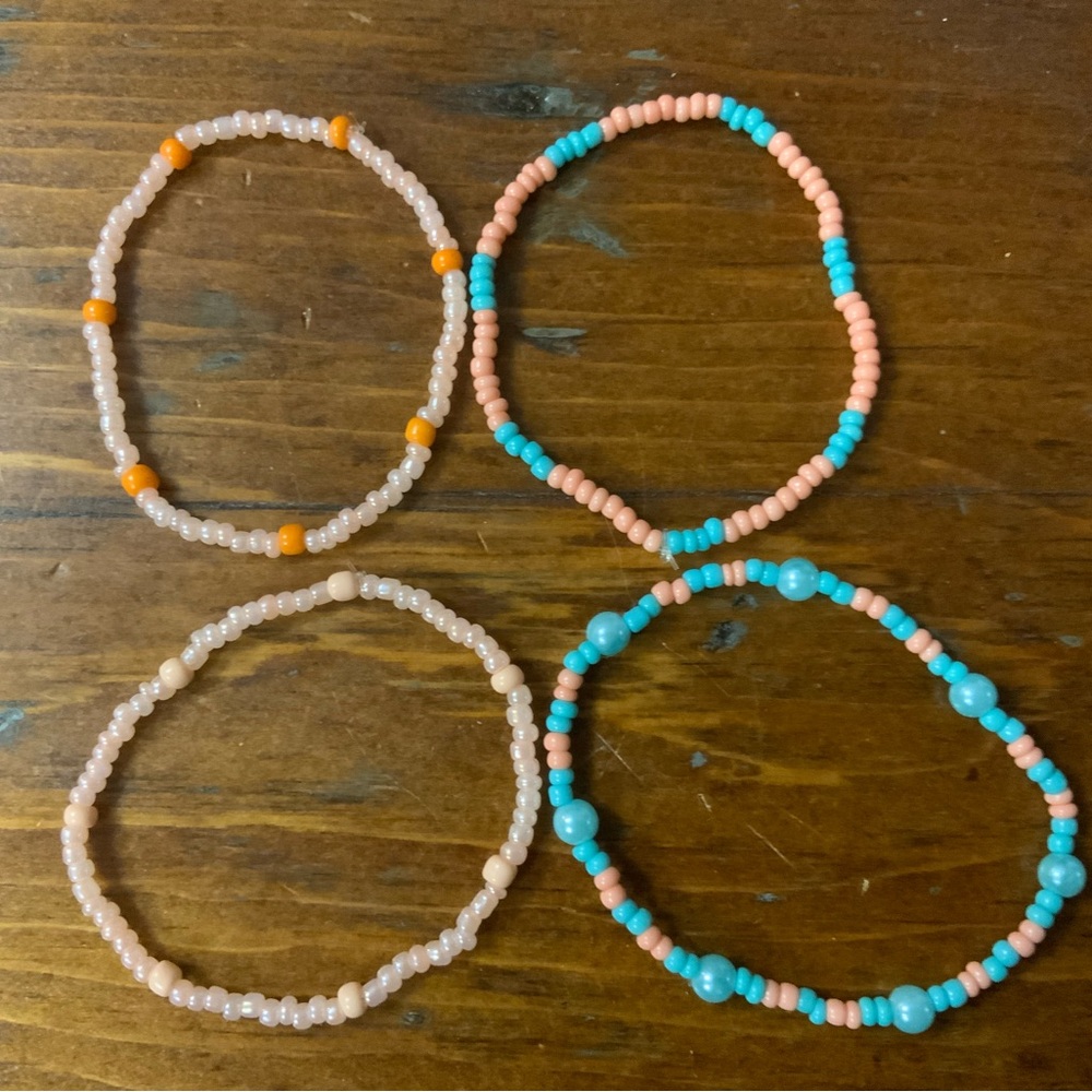 Colorful Beaded Bracelets Set